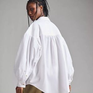 Anthropologie Pilcro Oversized Poplin Shirt